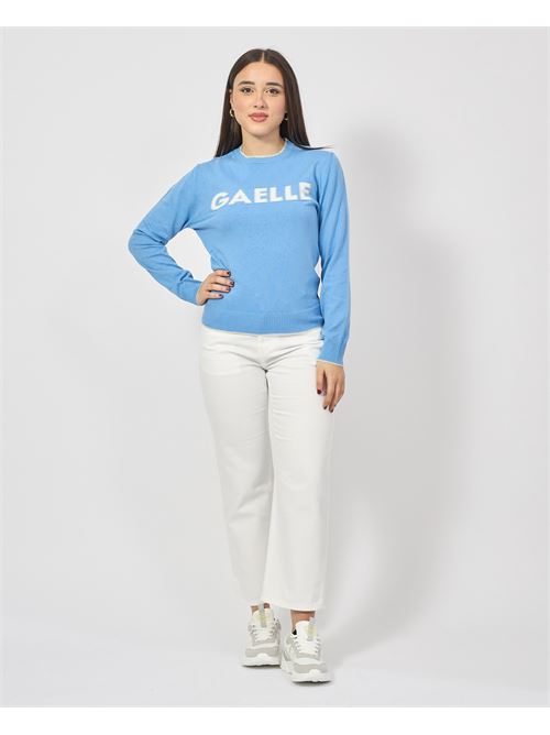 Pull en coton avec logo Gaelle Paris GAELLE PARIS | GAABW04270BL02